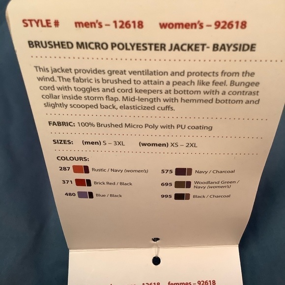 🌟Plus  2X windproof/water resistant sport Jacket Golf - Picture 10 of 10